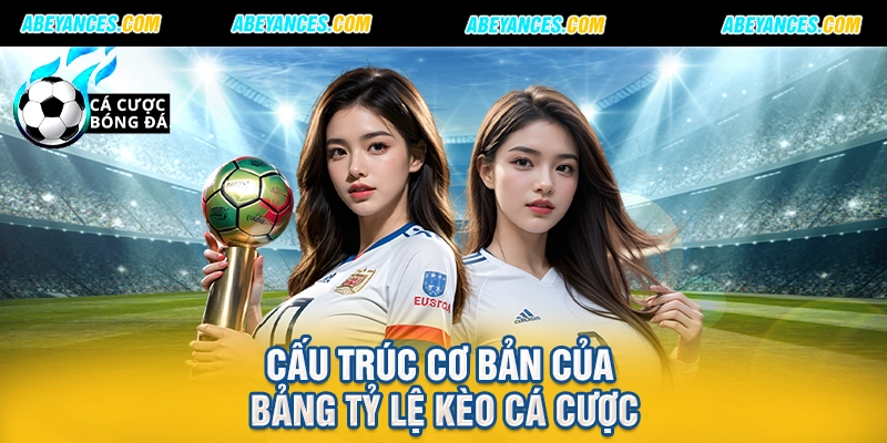 Cấu trúc cơ bản của bảng tỷ lệ kèo cá cược
